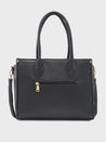 Caprese Checker Satchel Medium Black