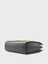 Caprese Checker Satchel Medium Black