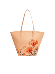 Caprese Chloe Large Orange Satchel Bag