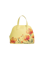 Caprese Chloe Medium Yellow Satchel Bag
