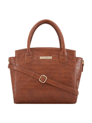 Caprese Cristina Medium Brown Satchel Bag