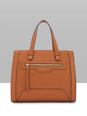 Caprese Cuba Medium Tan Satchel Bag