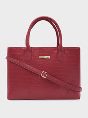 Caprese Cynthia Medium Plum Satchel Bag