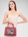 Caprese Daphne Satchel Medium Maroon