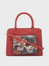 Caprese Daphne Satchel Medium Maroon