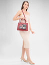 Caprese Daphne Satchel Medium Maroon