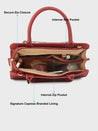 Caprese Daphne Satchel Medium Maroon
