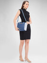 Caprese Eva Satchel Medium Navy