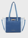 Caprese Eva Satchel Medium Navy