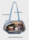 Caprese Eva Satchel Medium Navy