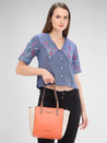 Caprese Eva Satchel Medium Orange