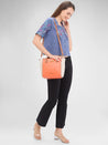 Caprese Eva Satchel Medium Orange