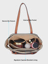 Caprese Eva Satchel Medium Orange