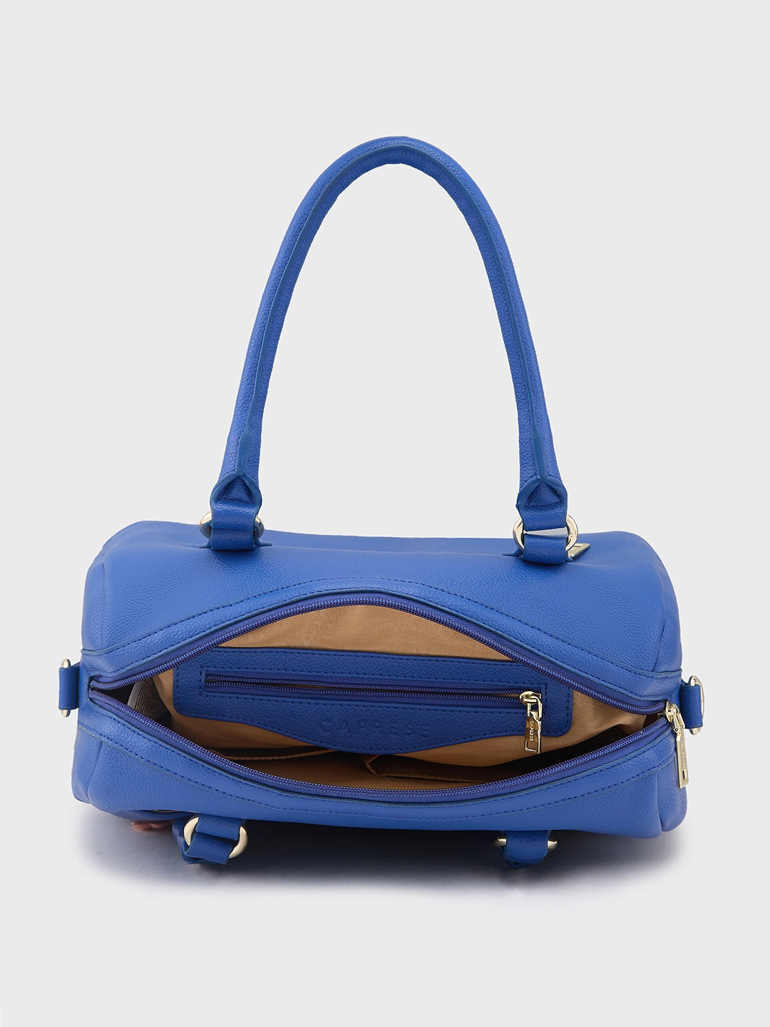 Buy Caprese Erica Satchel Medium Blue Embroidered Women S Handbag Blue Rs 3499 Caprese Bags