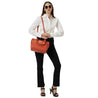 CAPRESE FREDA SATCHEL MEDIUM RUST