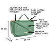 Caprese Kristin Satchel Large Green