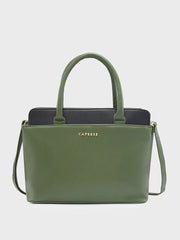 Caprese Lizzy Medium Olive Satchel Bag