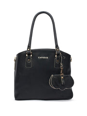 Caprese Lexi Medium Black Satchel Bag