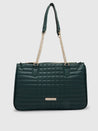Caprese Maxim Satchel Large Dark Green