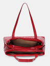 Caprese Merida Satchel Large Printed Women'S Handbag Red
