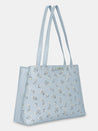 Caprese Merida Satchel Large Printed Women'S Handbag Sky Blue