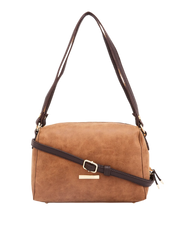 Caprese Merly Small Tan Satchel Bag