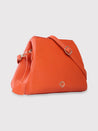 Caprese Milan Satchel Small Solid Women'S Handbag Orange