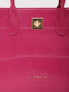 Caprese Mink Satchel Small Women Handbag |Shoulder Bag With Double Handle Fuschia