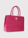 Caprese Mink Satchel Small Women Handbag |Shoulder Bag With Double Handle Fuschia