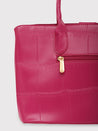 Caprese Mink Satchel Small Women Handbag |Shoulder Bag With Double Handle Fuschia