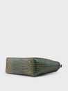 Caprese Miranda Satchel Large Croco Womens Handbag Green