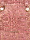 Caprese Miranda Satchel Large Croco Womens Handbag Pink