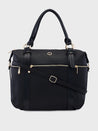 Caprese Nicole Satchel XL Black