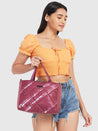 Caprese Olive Satchel Medium (E) Maroon