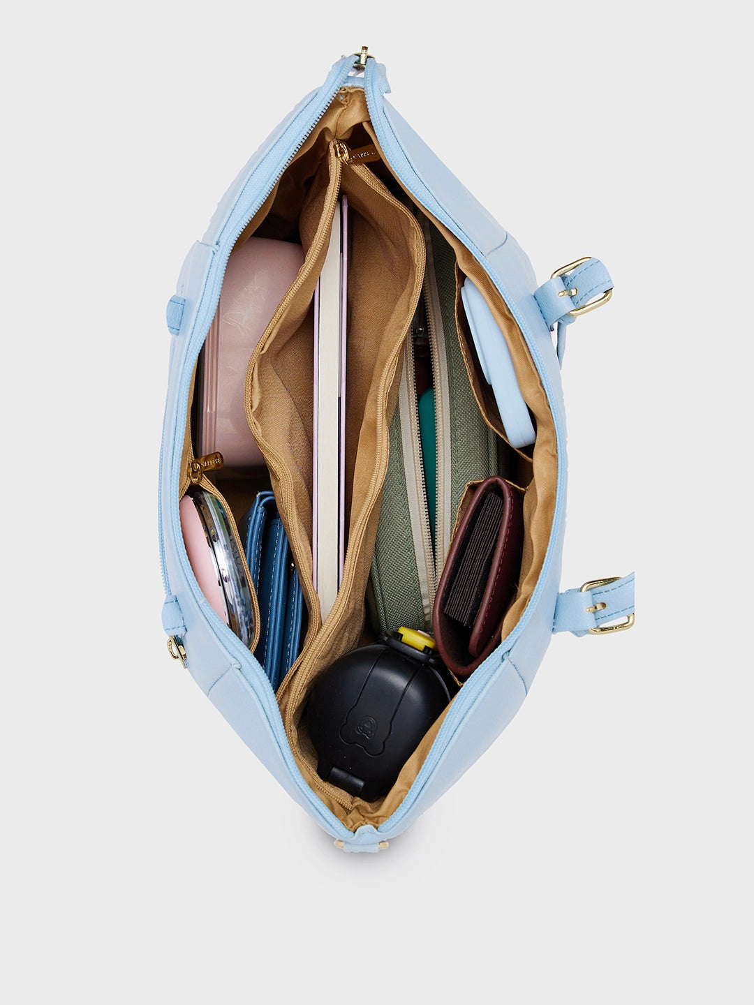 Buy Caprese Opium Medium Blue Satchel Bag @ 1019 | Caprese Bags
