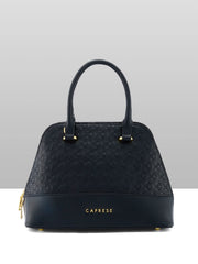 Caprese Rain Small Black Satchel Bag