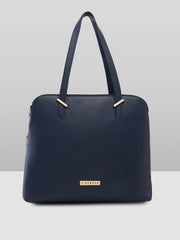 Caprese Rooky Large Navy Satchel Bag