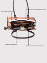 Caprese Rome Satchel Medium Tan