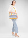 Caprese Sailer Satchel Medium Yellow