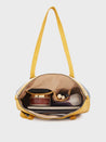 Caprese Sailer Satchel Medium Yellow