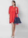 Caprese Saylor Satchel Large Blue