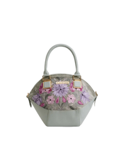 Caprese Siji Tresna Small Grey Satchel Bag