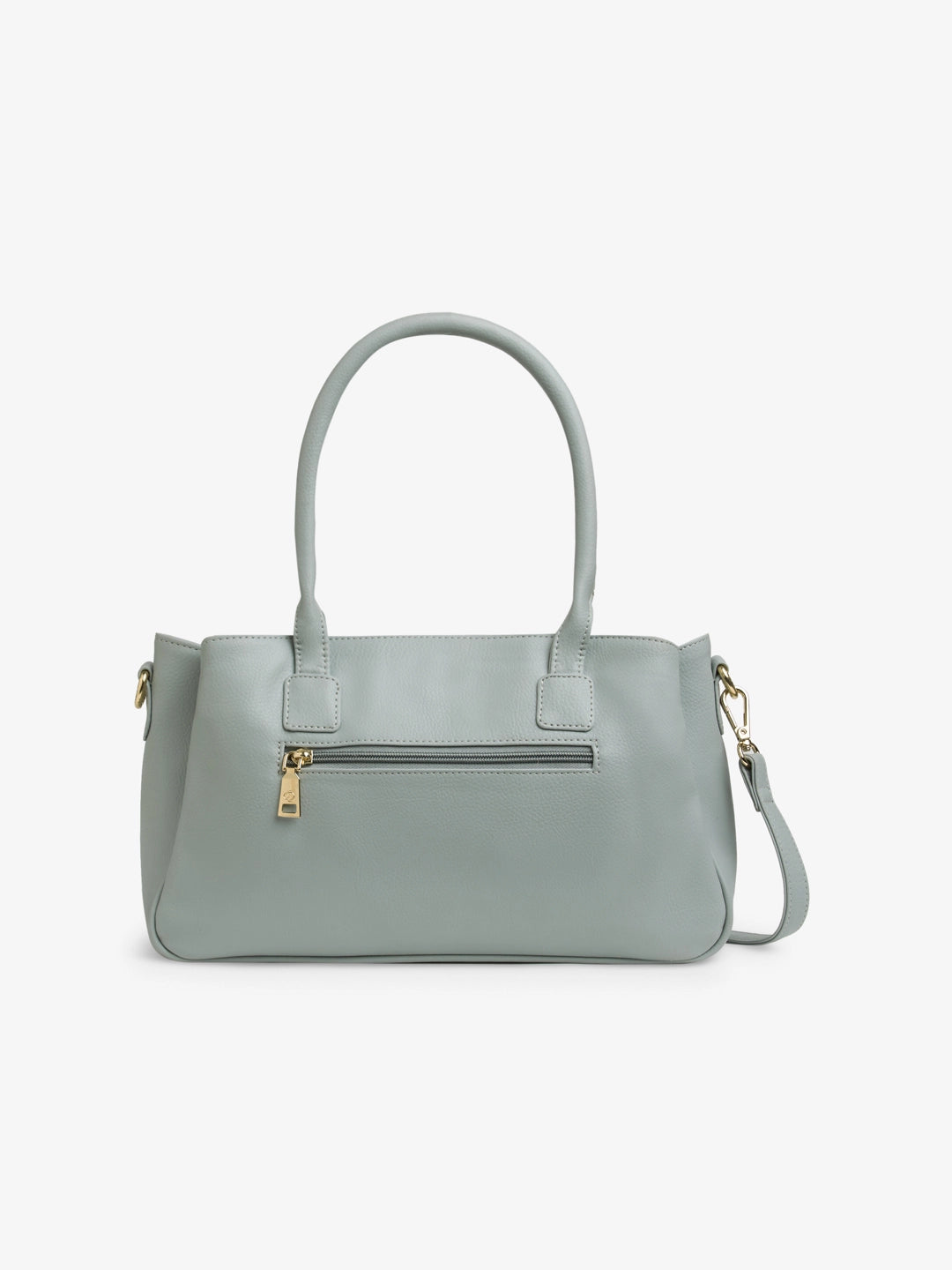 Caprese Siji Tresna Large Grey Satchel Bag - Main Image