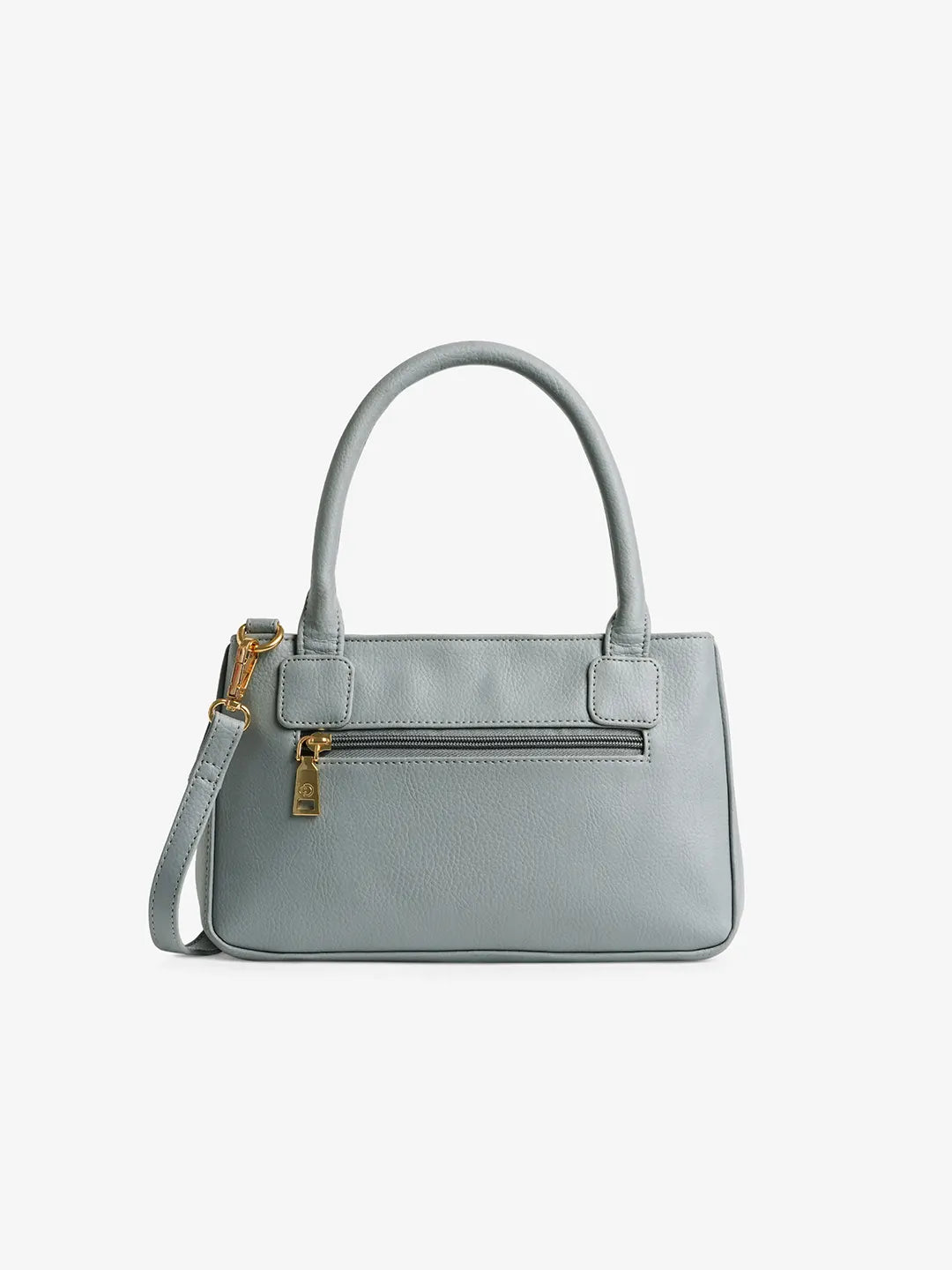 Caprese Siji Tresna Medium Grey Satchel Bag