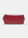 Caprese Snow Satchel Large Printed Women'S Handbag Maroon