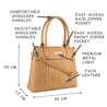 Caprese Sonya Satchel Large Toast
