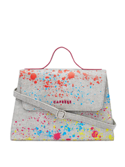 Caprese Splash Medium Beige Satchel