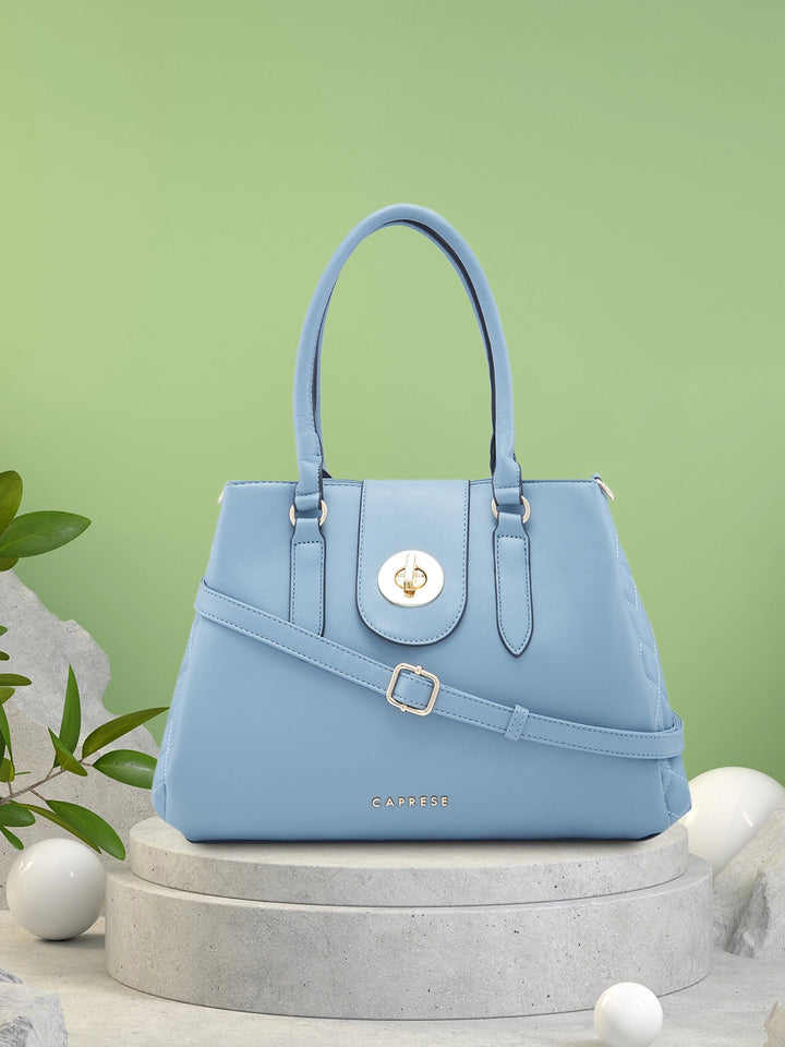 Buy Caprese Sabrina Satchel Medium Powder Blue Rs.2449 Caprese Bags