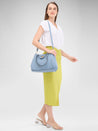 Caprese Sabrina Satchel Medium Powder Blue