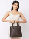 Caprese Tasha Satchel Medium Navy
